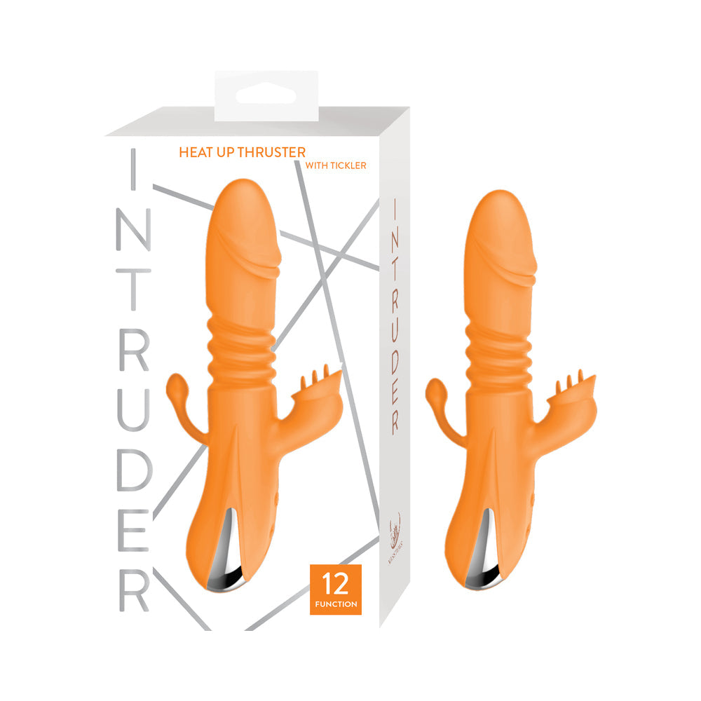 Intruder Heat Up Thruster with Tickler Orange Vibrator